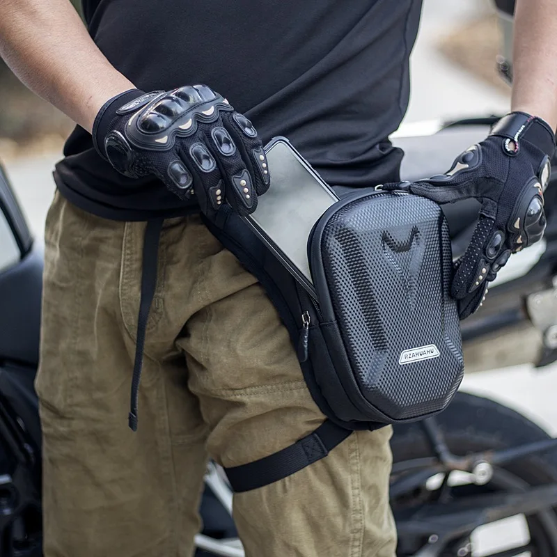 EVA Riding Bag Pack Waterproof Tactical Leg Pouch Men's Riding Motorcycle Locomotive Ride Waist Leg Bag Bicycle Riding Leg Bag