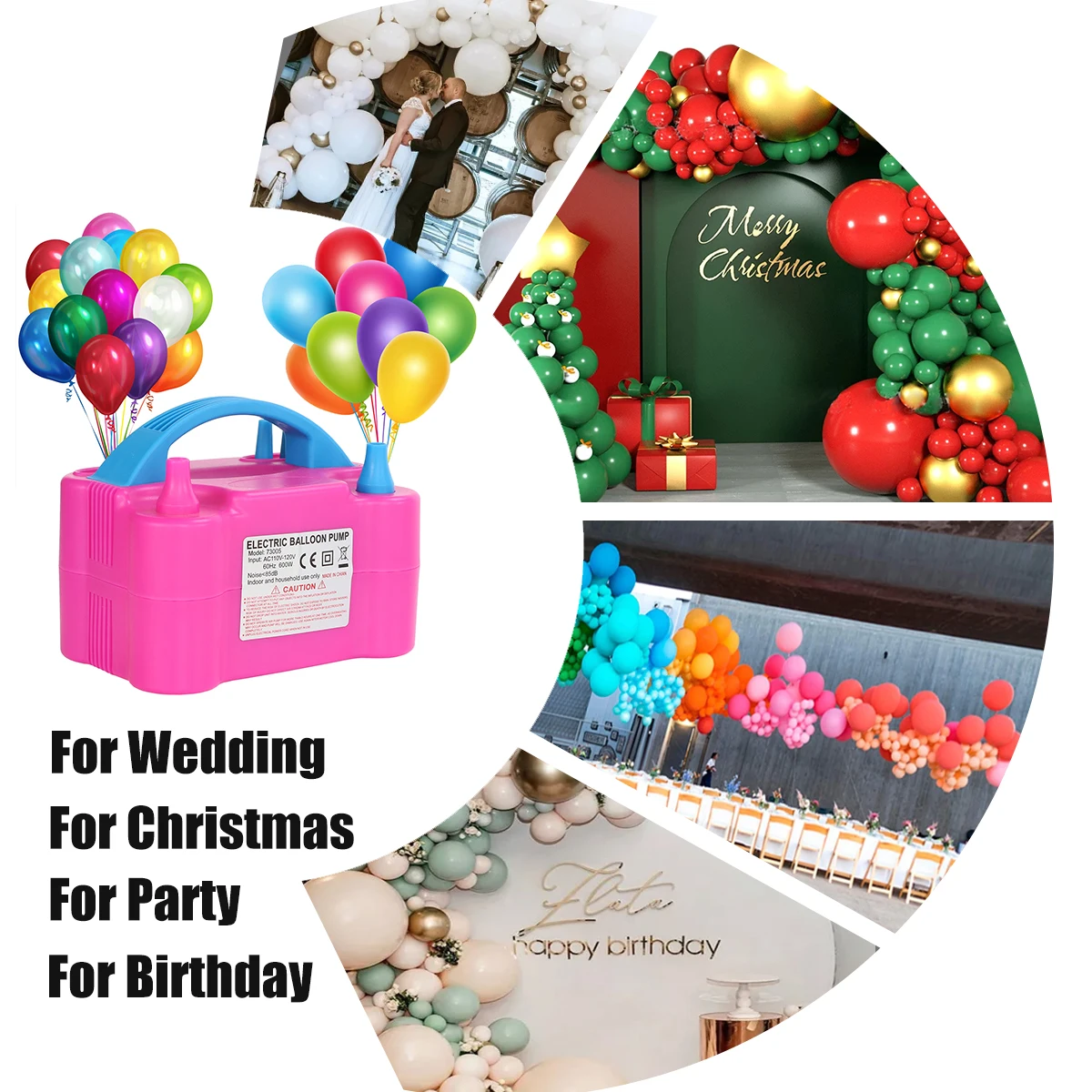 Воздушный насос электрический воздушный автоматический портативный Электрический для воздушных шаров