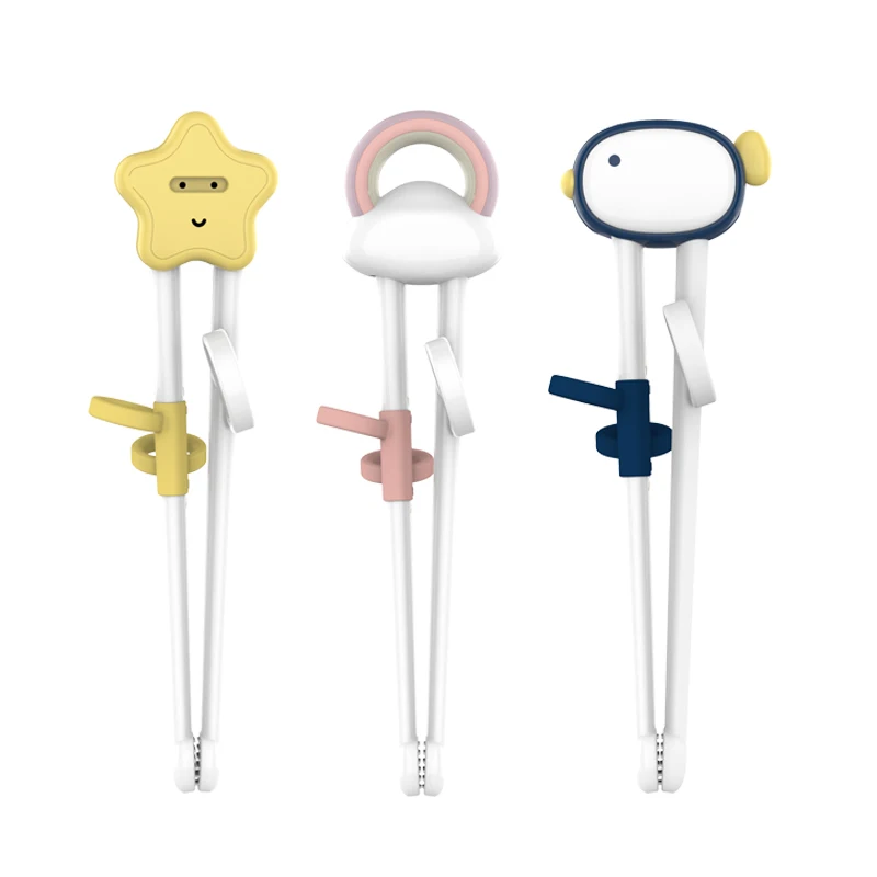 Экологичные силиконовые дети обучения мультфильм Многоразовые Путешествия малыш ребенок палочки для еды набор