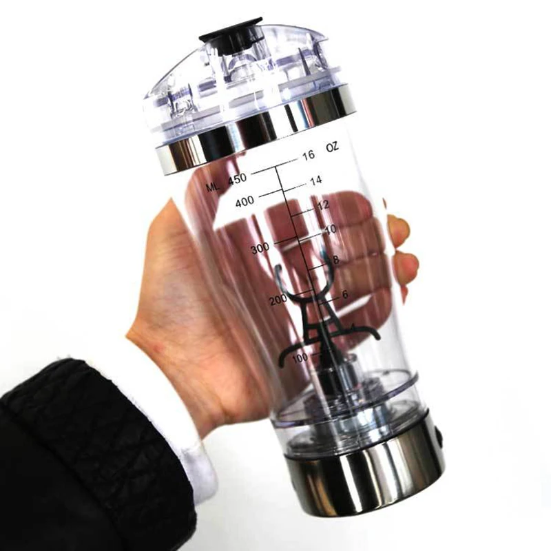 Water Bottle Powder Fitness Cup Electric Blender Protein Shaker Cup Brewing  Movement Ecofriendly Automatic Vortex Mixer 600ML