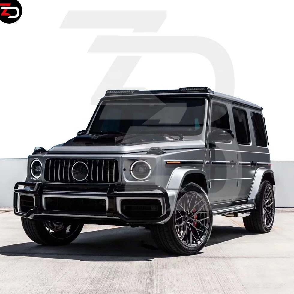 New Arrived 2019 B Style Front Spoiler With Led For Mercedes G Class G Wogan W464 G500 G350 Body Kit Buy G Wogan Front Wing G63 Front Spoiler W464 Body Kit Product On