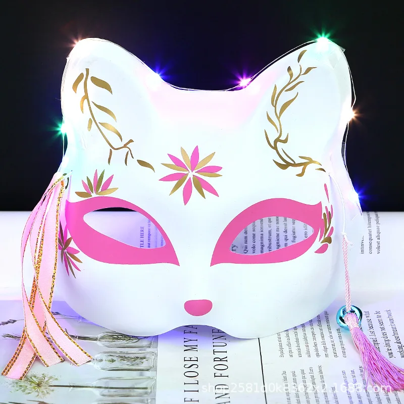 China Factory Supply Luminous Animal Mask Fox/cat/rabbit Led Mask ...