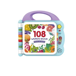 ITTL Electronic English Point Reading Books Sensory Toys Kids Early Educational Lighting Music Learning Machine