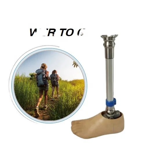 Prosthetic Lower Legs Made of Stainless Steel, Polyurethane, Aluminum, and Titanium Are Used for Amputees Below the Knee Joint