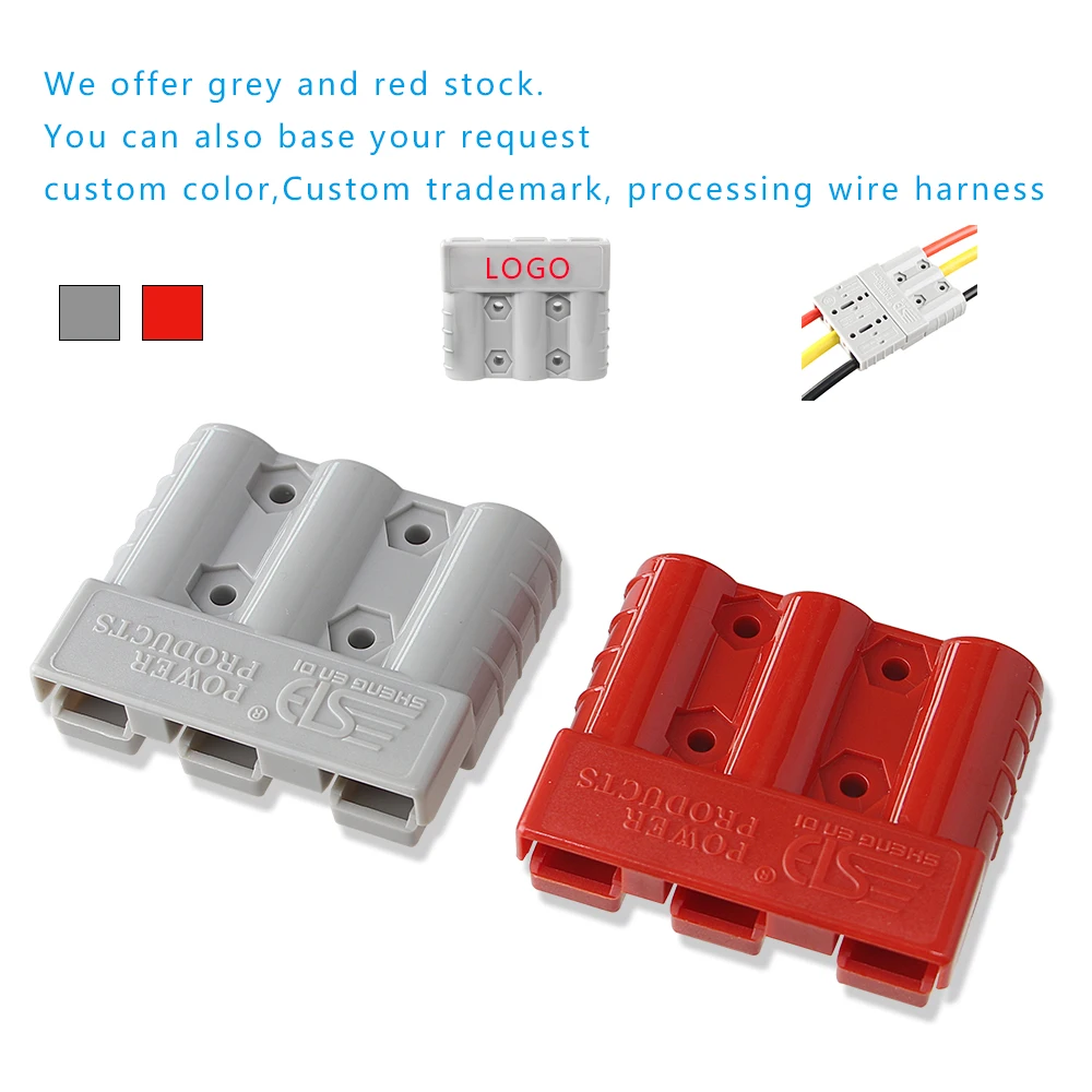 Conectores De Batería 50A (4 Piezas) - Conexión Rápida, Carcasa Ignífuga, Para Cables De Automóvil O Equipos Eléctricos