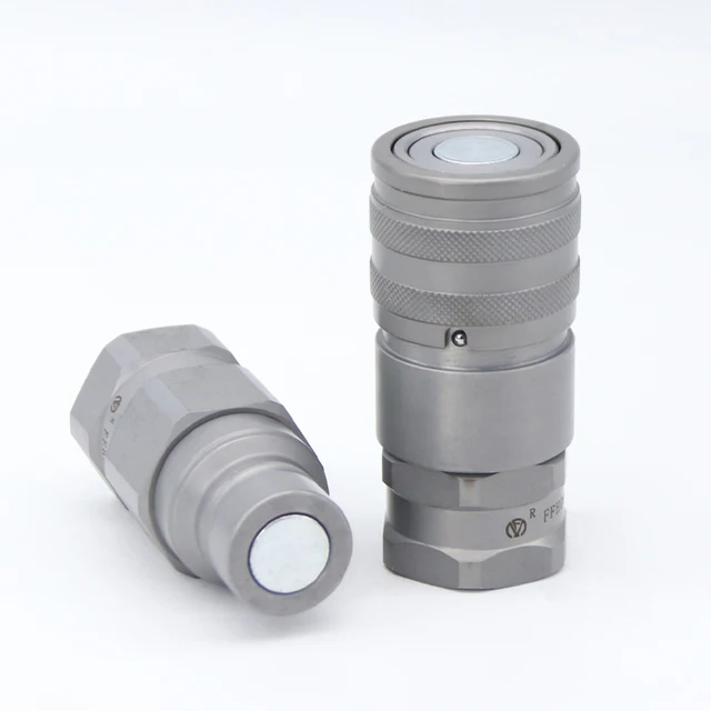 FFN Series 1/2'' Flat Face High Pressure Carbon Steel Hydraulic Quick Coupler Industrial Quick Coupling for excavator