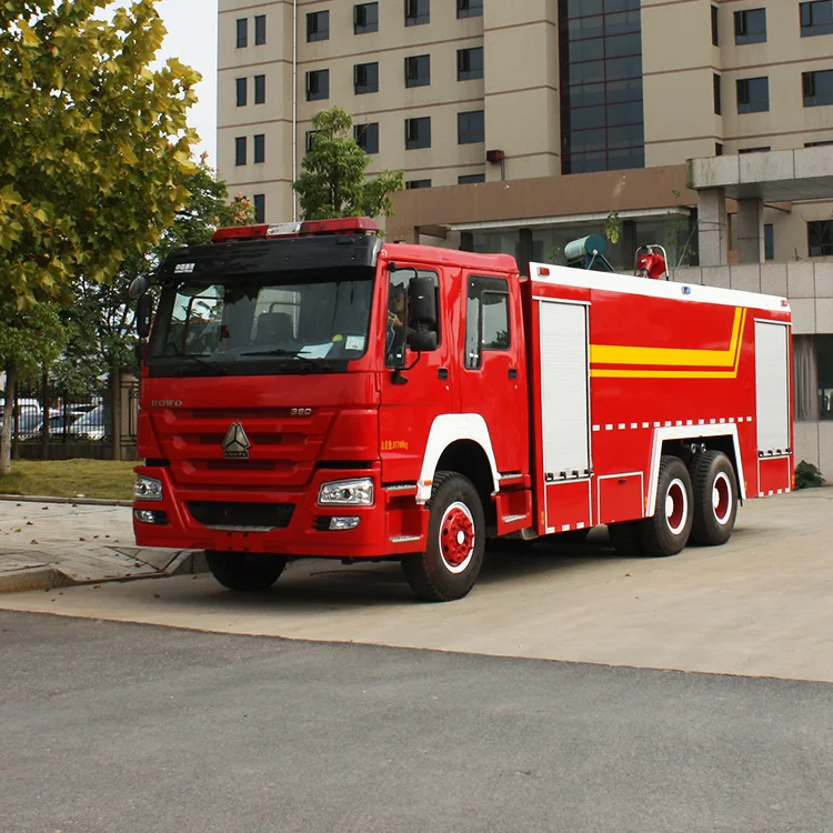 Heavy Duty Sinotruk Howo 6x4 Truck Fire Fighting Tanker High Pressure Pump 1