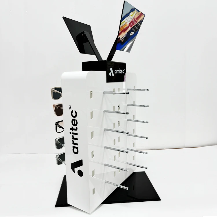 Counter Top Eyewear Display Rack Glasses Eyeglasses Sunglasses Optical Table Display Rack Acrylic Sunglasses Display Stand