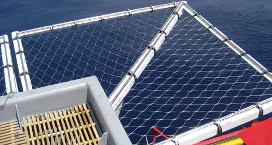 316 Stainless Steel Safety Net System for Helicopter Landing Deck (Helidecks) Perimeter Structures 316 Stainless Steel Safety Net System for Helicopter Landing Deck (Helidecks) Perimeter Structures