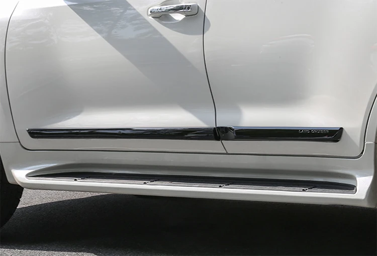 thumbnail image 2 of Chrome Door Side Molding Covers For Toyota Land Cruiser LC200 2008-2021 – ABS, No Drill 2 of 5