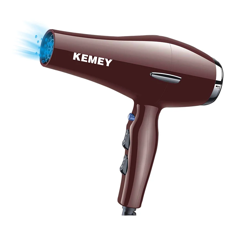 Sèche-cheveux électrique professionnel haute puissance Kemey Kemey 1800W