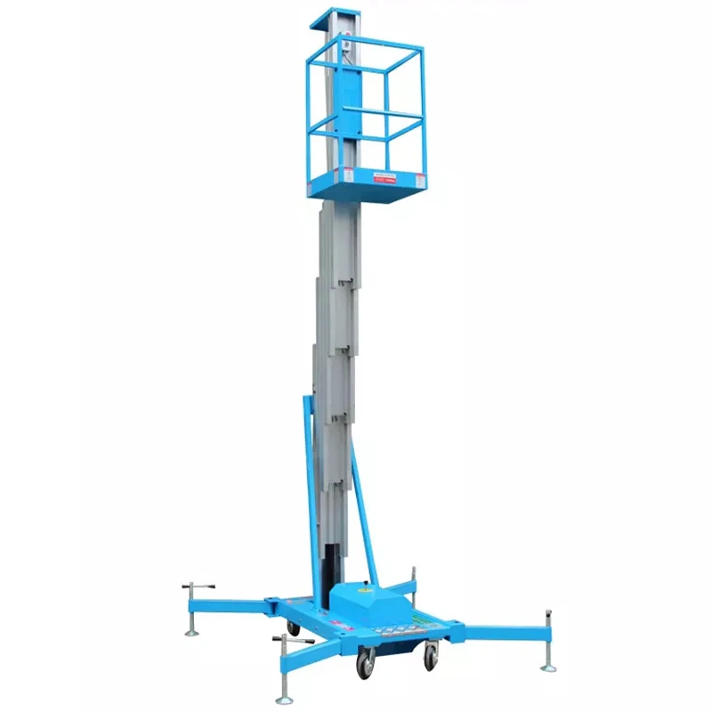 10 M 8m 6 Meter Single Mast Aluminum Alloy Man Lift Convenient and Easy to Carry Lift Platform with CE ISO