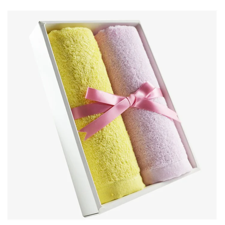 Luxury Custom Hand Towel Set Gift Box Packaging Personalized logo Cotton Towel Sets for Guests