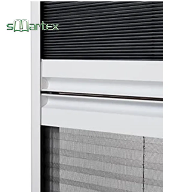Combination Roof Window Pleated Blind Sun Protection and Fly Screen Plisse Folding Mosquito Net Skylight Window