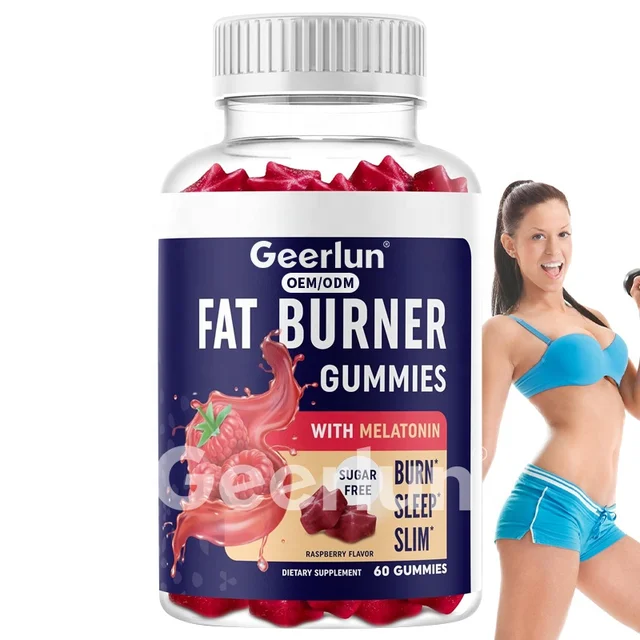 Hot Selling Fat Burner Gummies with Melatonin Sleep Gummy Candy Weight Management Slimming Supplements