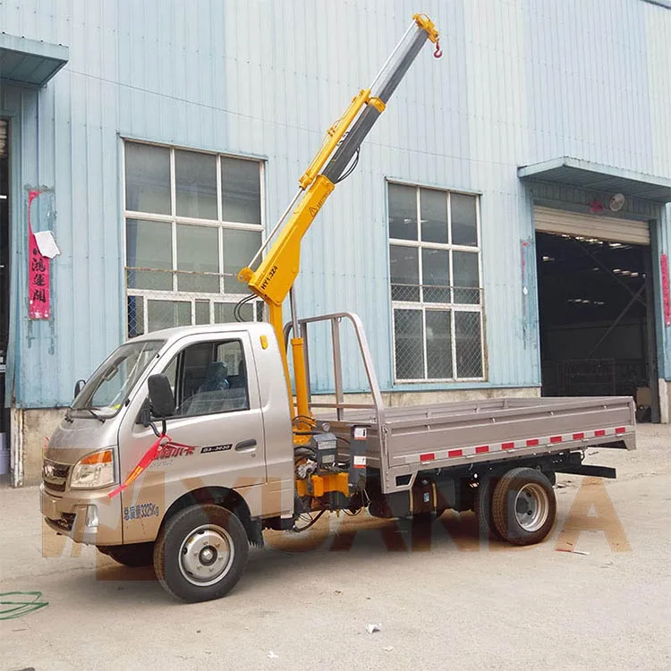 500kg 1000kg 1ton 2ton Load Lift Telescopic Boom Car Cargo Bed Truck ...