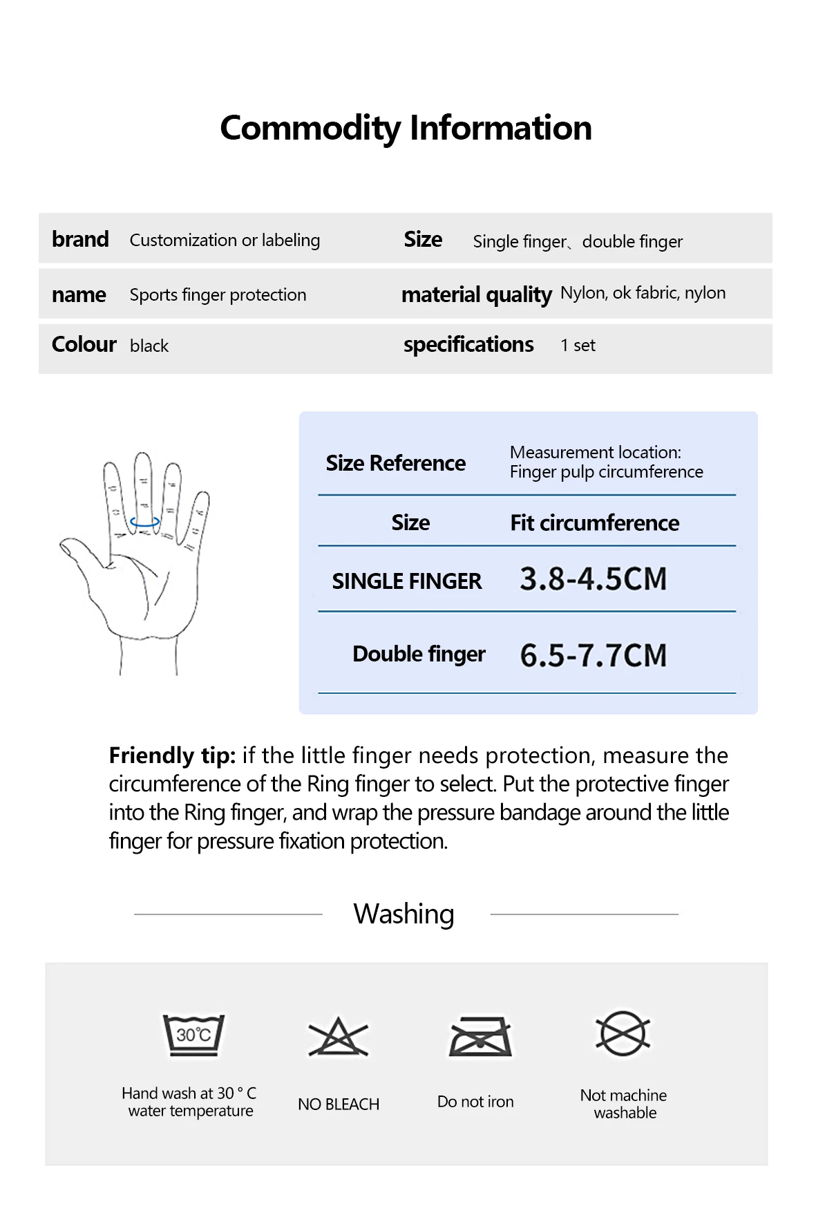 Moving Finger Guard Supports Fixed Pressurization Finger Sleeves