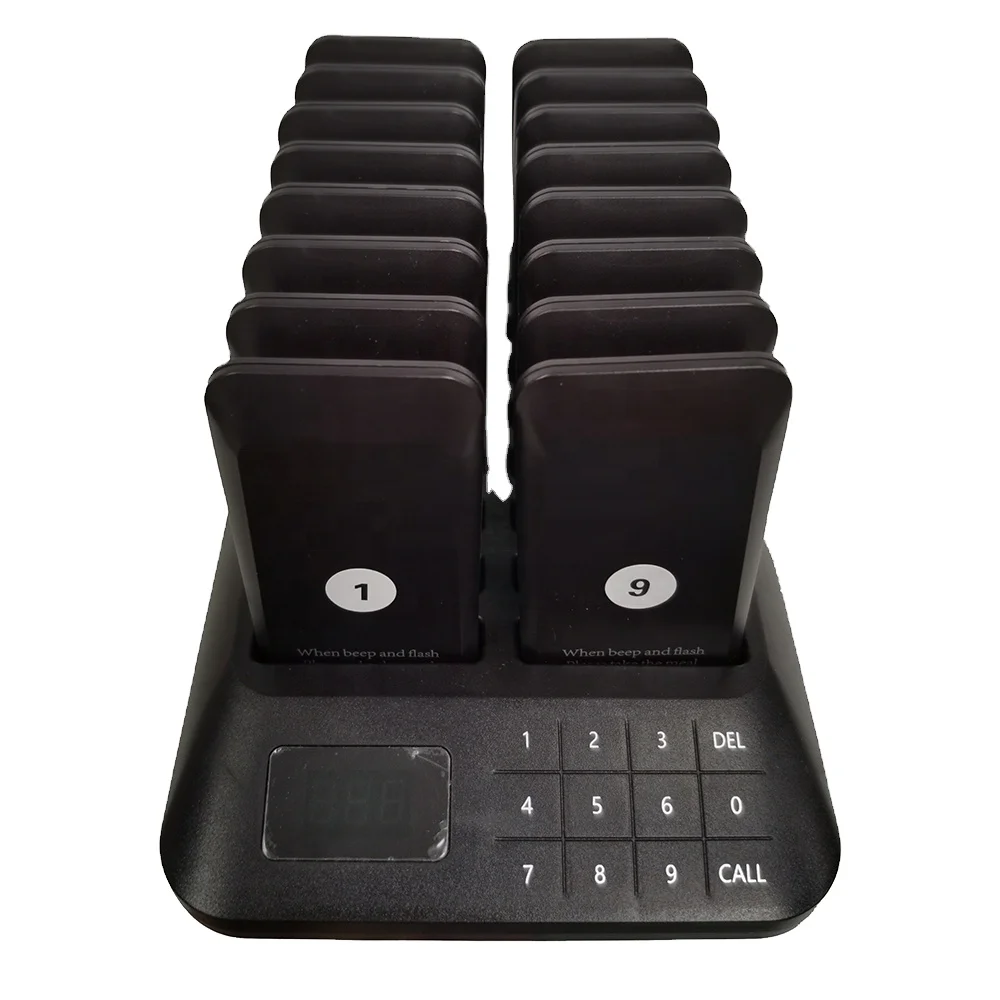 Jiantao Vibrating Long Range Wireless Queue Number Pagers System for Restaurant Hotel