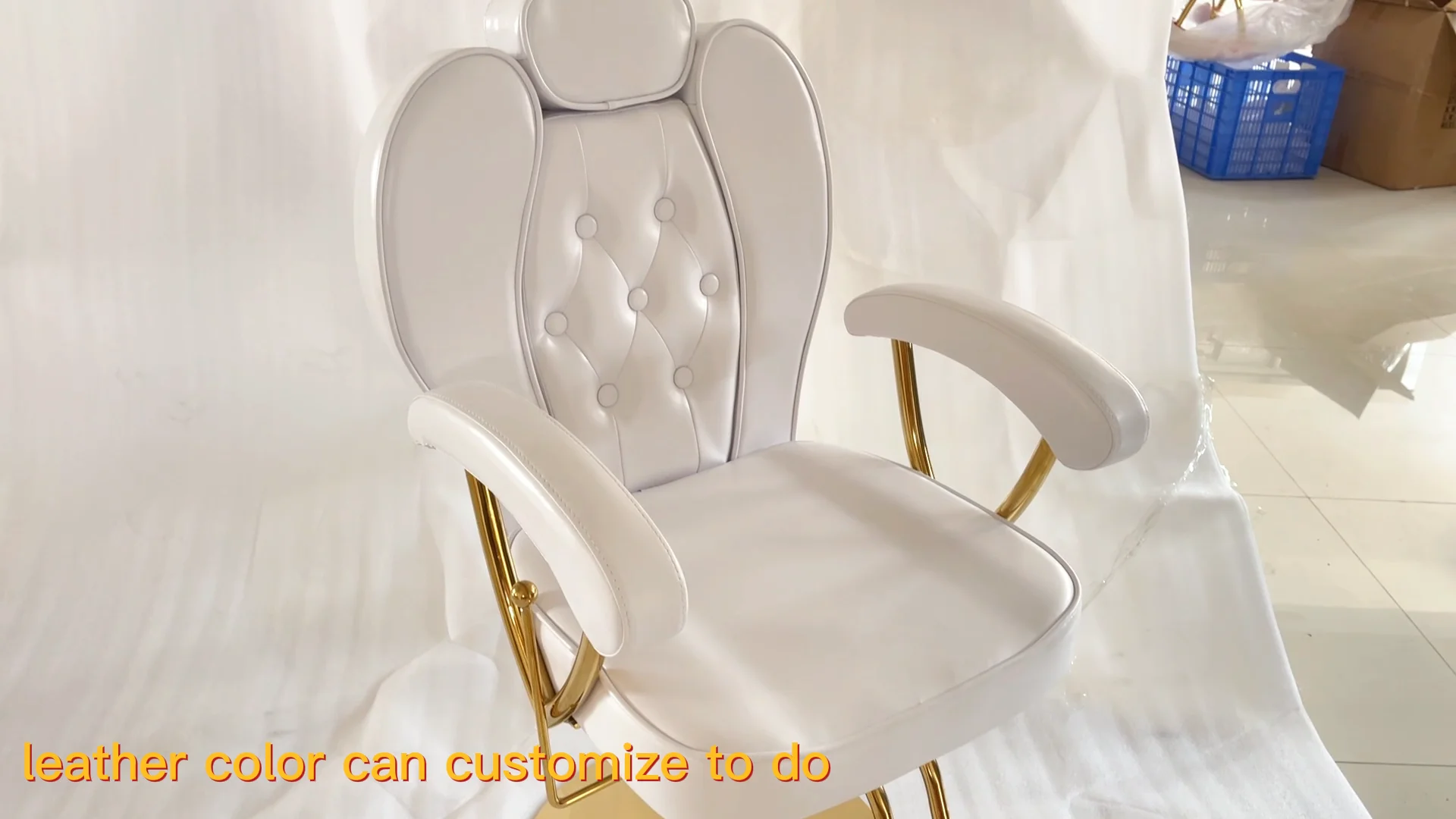 Wallybeauty Nordic Style Reclining Styling Colored Chair Beauty Salon