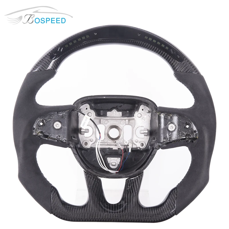LED Performance Carbon Fiber Car Steering Wheel For Dodge