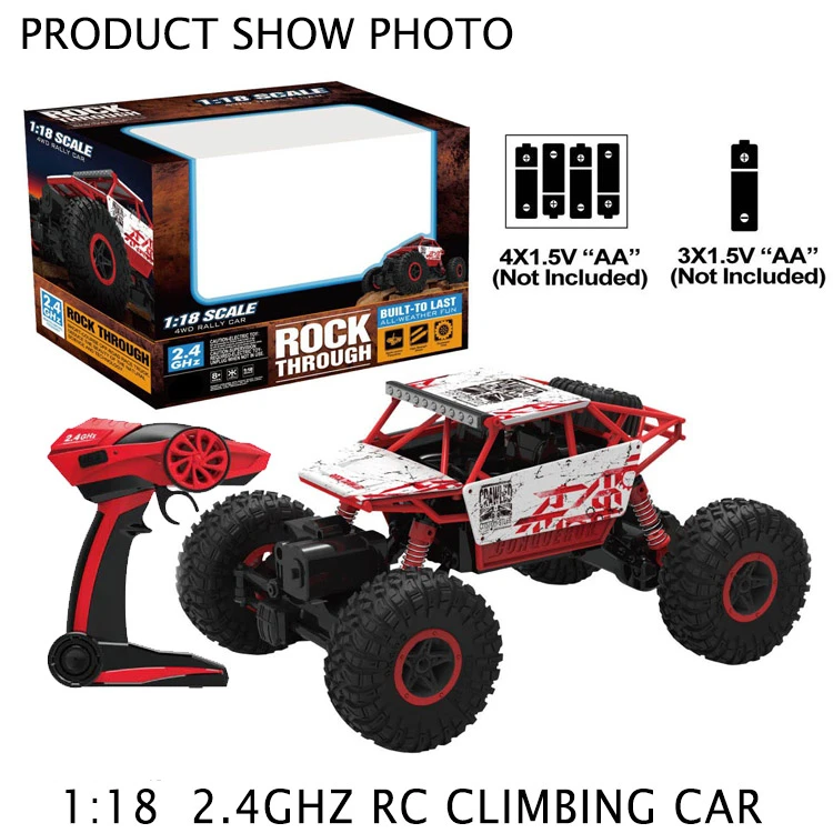 Zhengguang Popular 1/16 Scale Remote Control Monster Truck RC Rock Crawler 4x4 High-Speed Drift 4WD Off-Road Car 2 Channels TPR