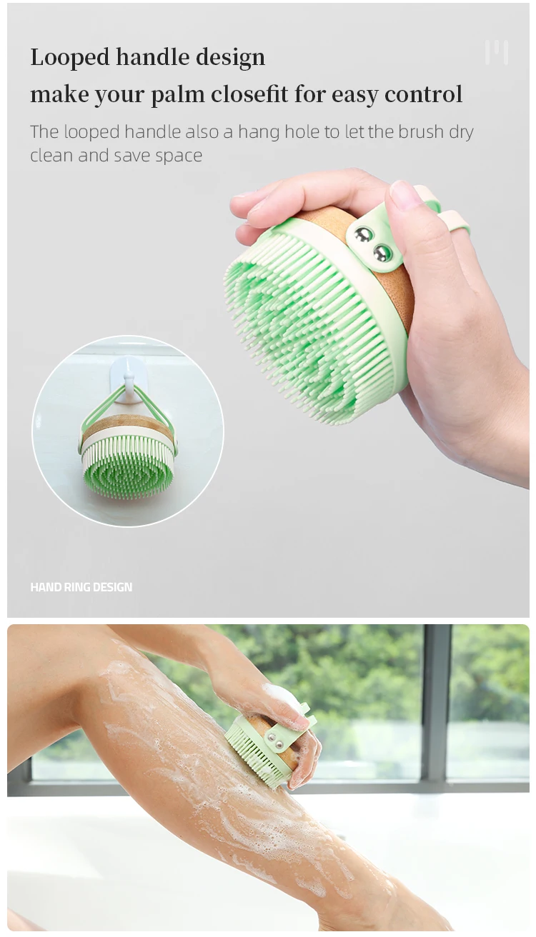 Dry Hair Cleaning Scrub Body Brush Silicone Bath Brushes Sponges Buy