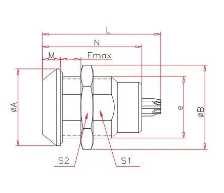 DIN Type Industrial Automotive Waterproof Circular Connector Push Pull Plug Cable Wire Harness Connector for Power Applications