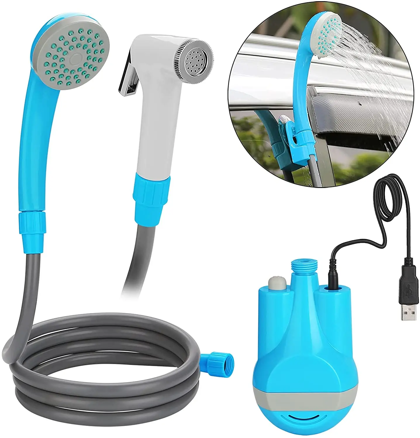 Camping Shower Portable Rechargeable  Outdoor Portable Shower Head -  Portable - Aliexpress