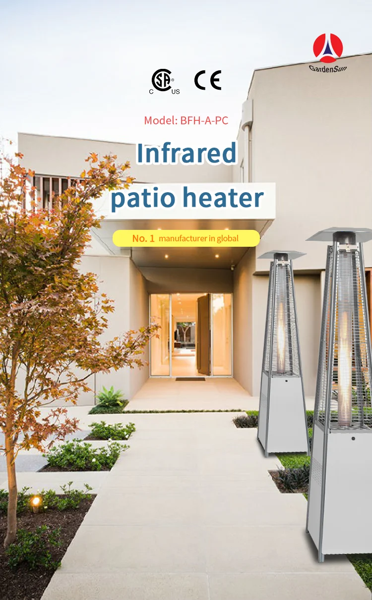 Patio Heater, Stainless, Steel - detail 4