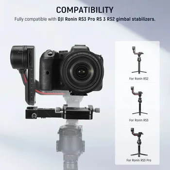 NEEWER RS4 RS3 Vertical Camera Mount for DJI Ronin RS4 RS3 Pro RS 3 RS 2 Gimbal Stabilizer 180 Rotating Base for YouTube TikTok detail image