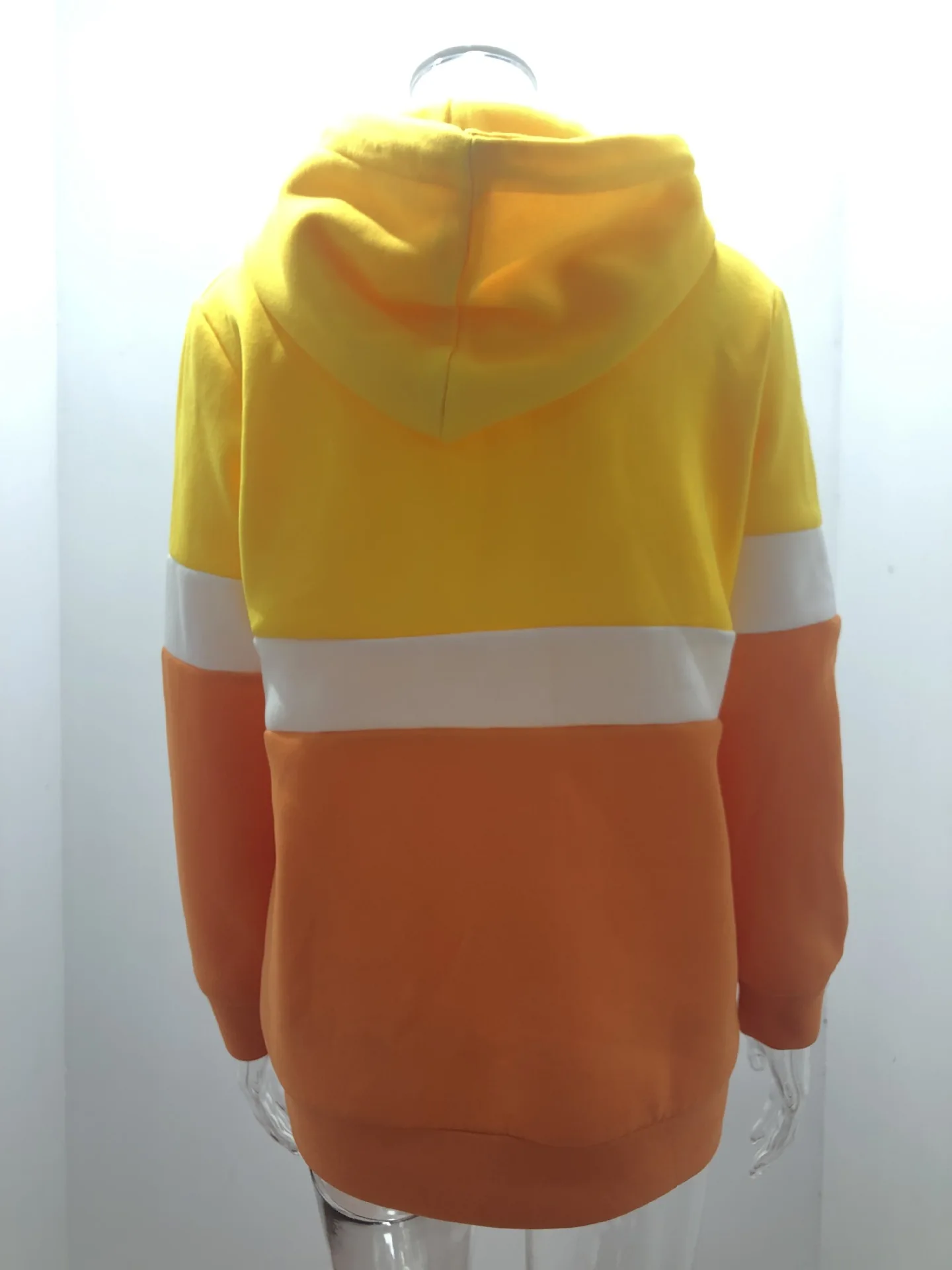 Sudadera con capucha Para Mujer, de tres colores combinados