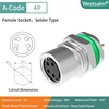 M8-A-4 female M11*1.0