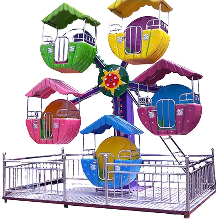 Interesting Children Playground Rides 5 Cabins Kids Mini Ferris Wheel for Sale
