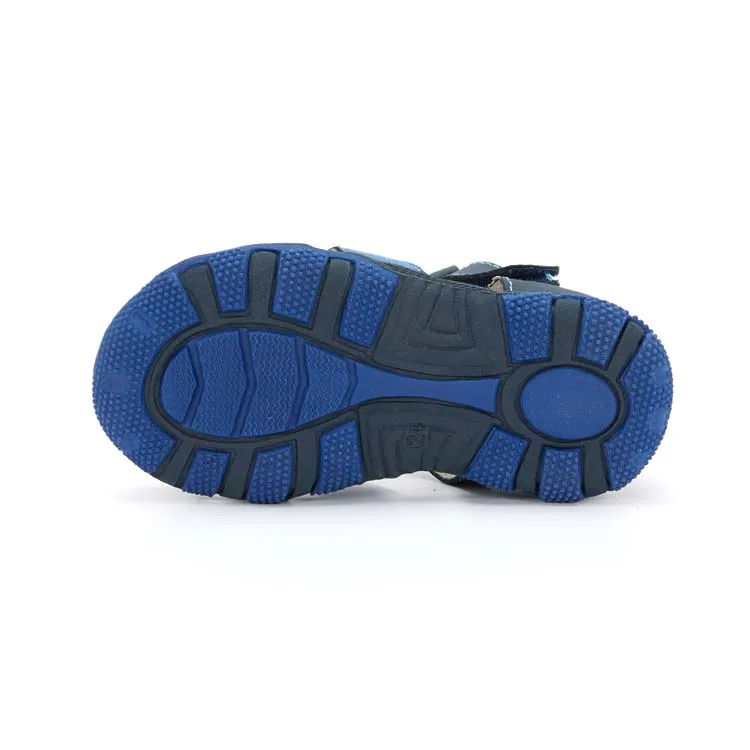 Лидер продаж 2020, дышащие сандалии GENGWEIYUN для мальчиков, уличные Нескользящие Детские спортивные сандалии с закрытым носком