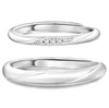 Bague en Moissanite de couleur blanche