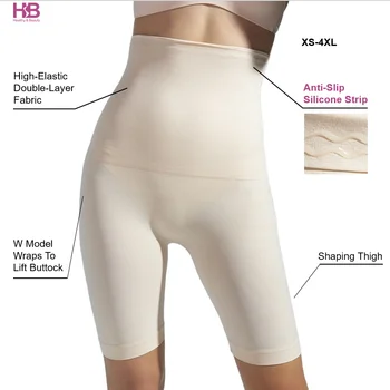 Tummy Control High Waisted Body Shaper Shorts Thigh Slimmer Panties Butt Enhancing Shapewear Shorts