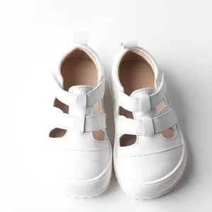 Babyhappy Unisex Design Summer Shoes Breathable Leather Fancy Wholesale Kids Sandals