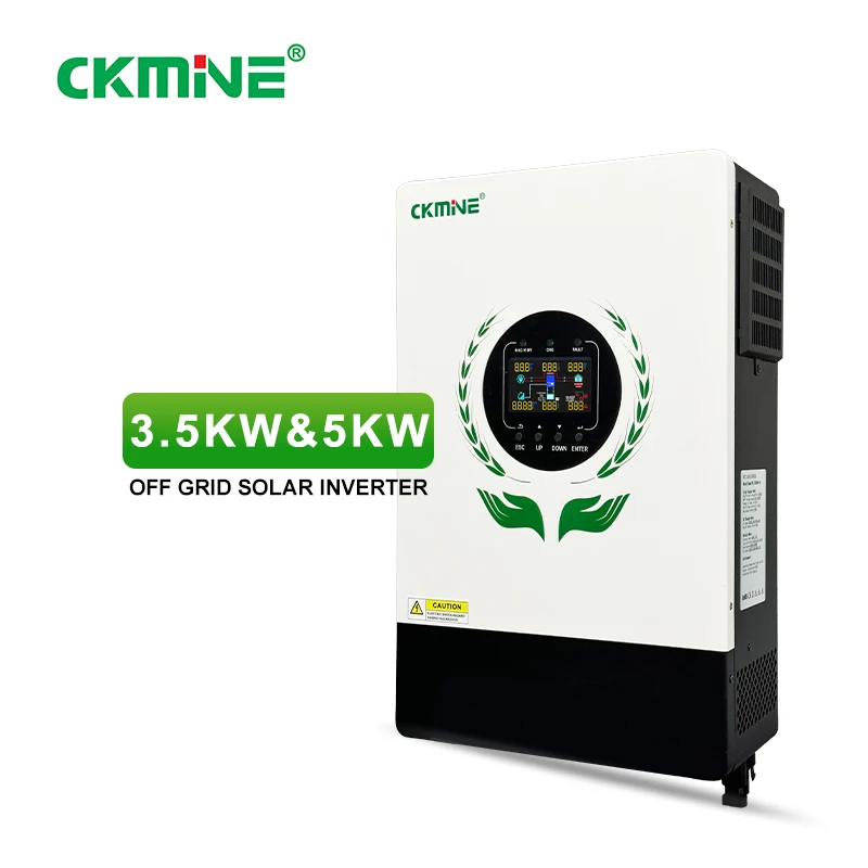 CKMINE OEM ODM 3,5 KW 5 KW Egyfázisú Off-Grid Napelem Inverter 220 V AC 230 V MPPT Töltővezérlő 50 Hz 60 Hz Párhuzamos otthoni használatra