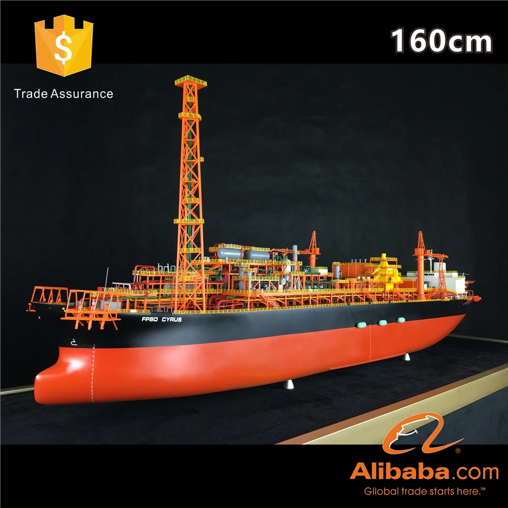 【A】Handmade Plastic Crafts by Ocean Artwork Studio  Gift Customizable 160cm FPSO ULCC Oil Ship Model Workmanship Model