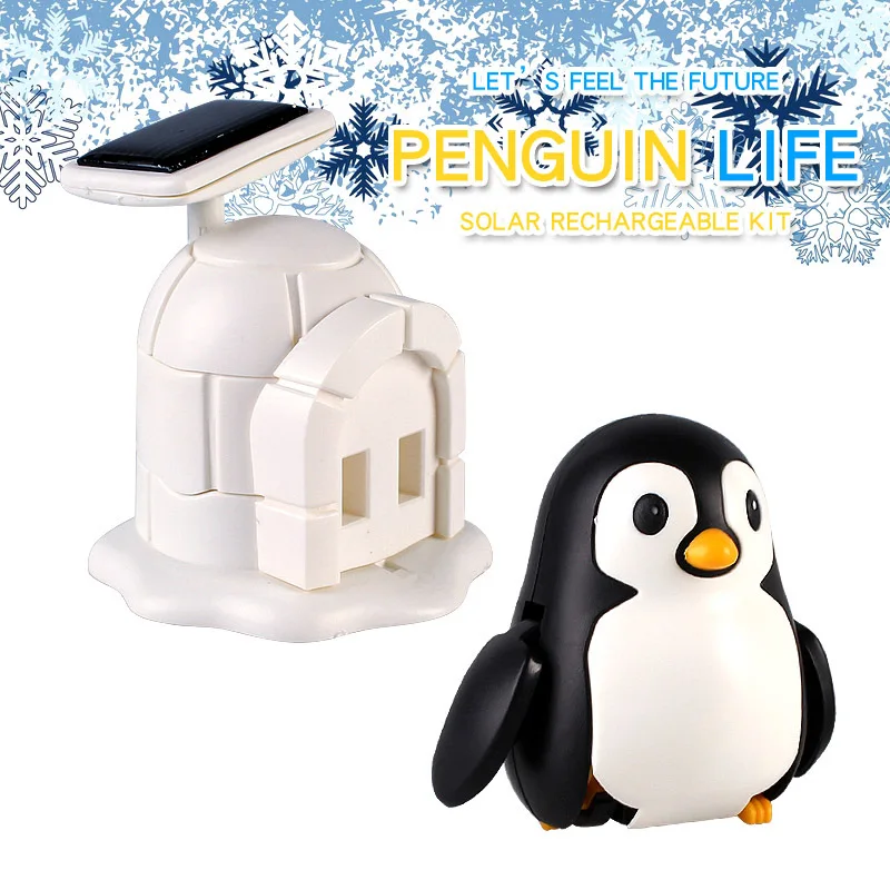 Пазл для научных и образовательных целей «сделай сам» игрушка с питанием от солнечного пингвина перезаряжаемый набор экспериментов материал подарочный детей