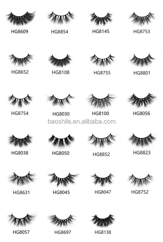 Siberian Real Mink Long Luxury Lash Mink Natural Handicraft 25mm Real 3d Mink Lashes Wholesale 4463