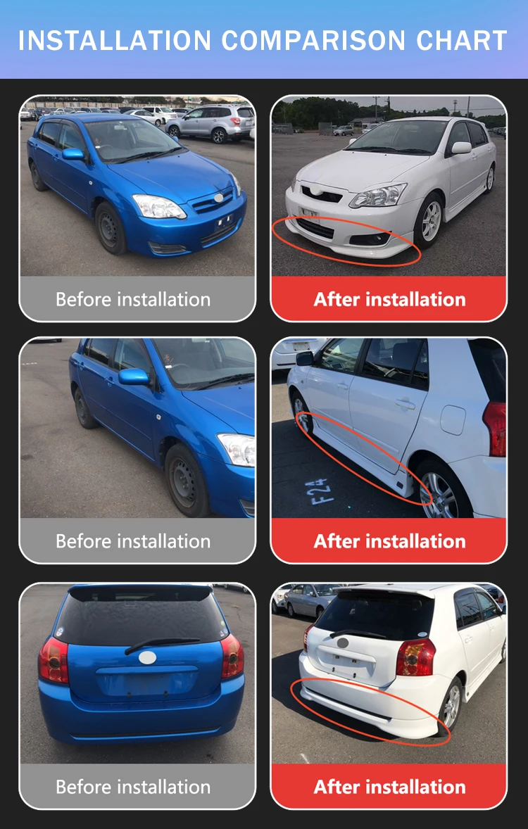 Car Body Kit for Toyota Corolla Runx - Enhance Style