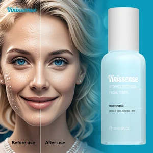 Vinissense OEM ODM  Customized Moisturizing  Bright Skin Absorb Fast for Dry Skin 100ml Moisturizing Soothing Facial Toner