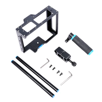 Yelangu Portable Photography Cage With 15mm Rod Rig for Nikon Pentax Canon 5D Mark II 7D 60D  C1 detail image