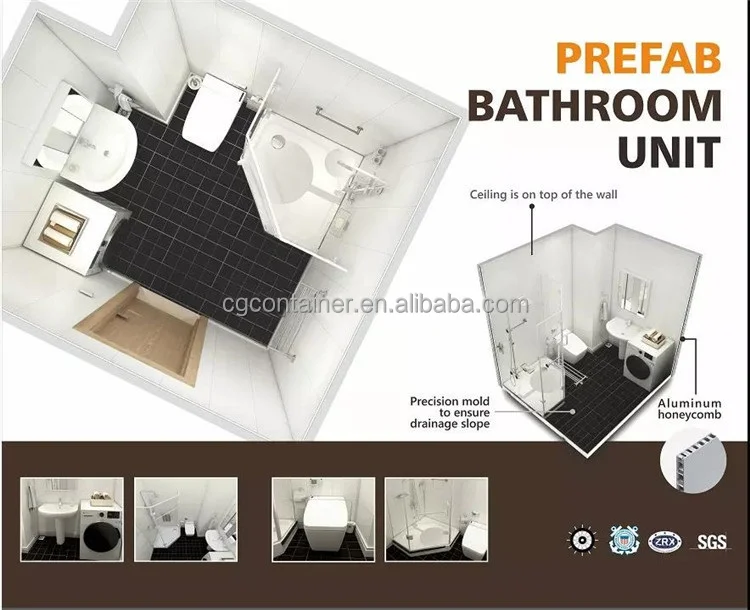 Cgch Prefabricated 2022 Hot Sale Integrated Bathroom Modular Bathroom