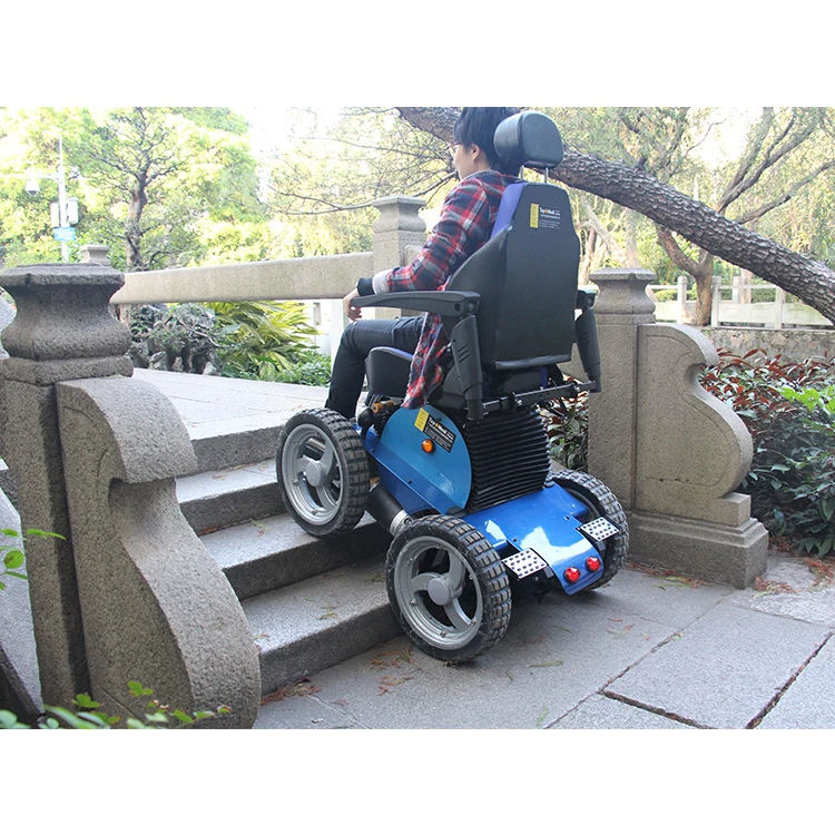 Strong capacity with electromagnetic brake seat size optional electric wheelchair conquer a variety of terrain 1350W*2  -BZ-O01