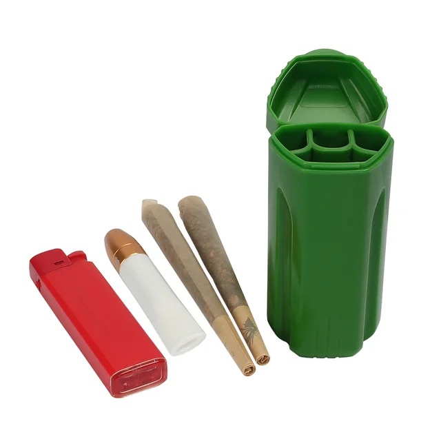 portable cigarettes joints container convenient lighter case with convenient filter