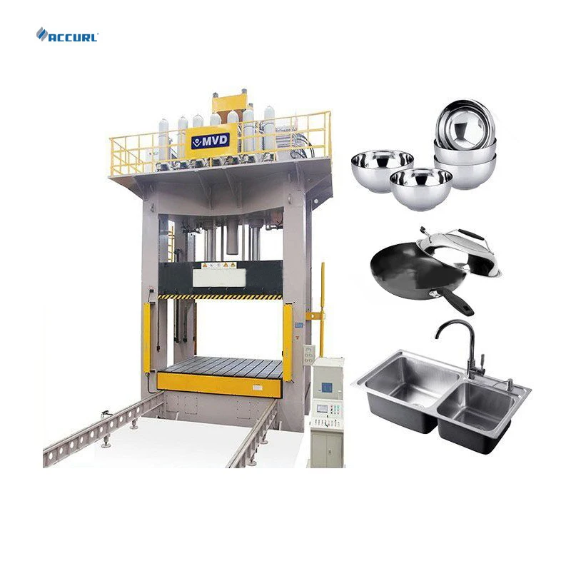 H Frame Type Ceramic Tile Making Double Action Hydraulic Stamping Press Machine
