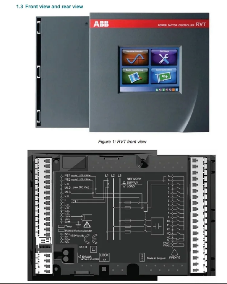 A B B  Original Power Factor Controller RVT RVC  RVT-6/12-3P  RVC-3/6/8/12