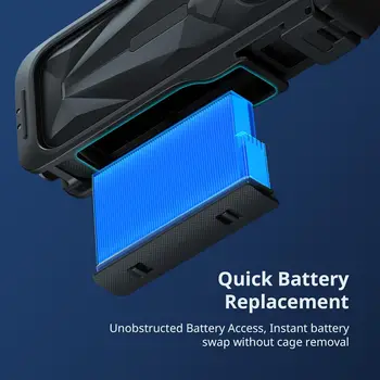 For SmallRig Protective Aluminum Alloy Cage for Insta360 X5 Quick Release Built-in Cold Shoe Mounts 1/4\" Threads Accessories detail image